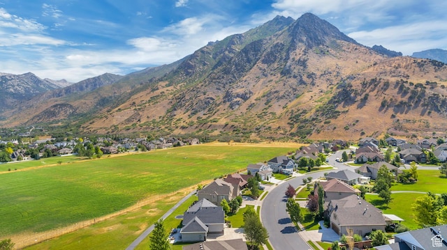 view of mountain feature with a residential view