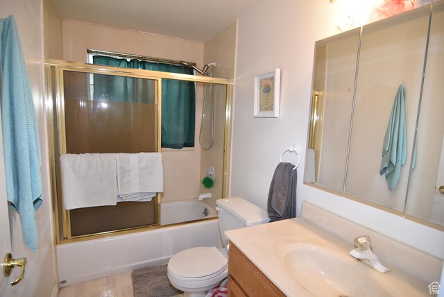 183 E Ama Fille Ln N, Elk Ridge, UT 84651 - full bath featuring vanity, toilet, and bath / shower combo with glass door