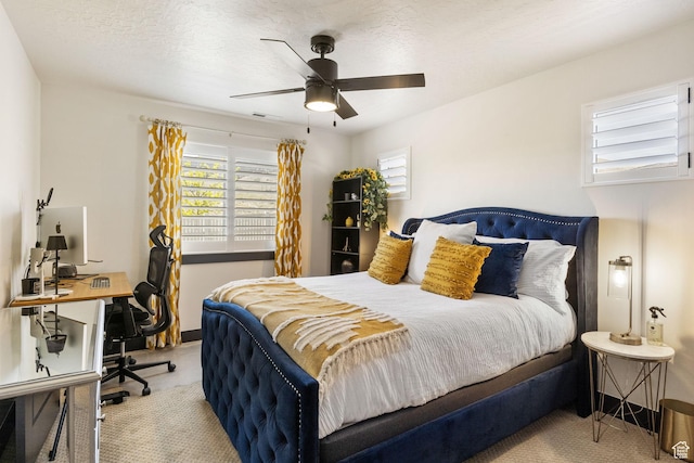 423 W Red Wolf Dr, Saratoga Springs, UT 84045 - bedroom with visible vents, baseboards, and ceiling fan