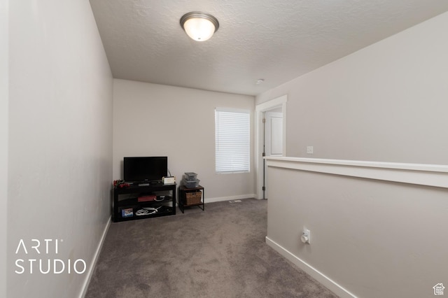 2034 E 970 N, Spanish Fork, UT 84660 - carpeted home office featuring baseboards and a textured ceiling