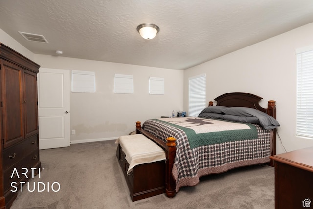 2034 E 970 N, Spanish Fork, UT 84660 - bedroom with carpet, multiple windows, a textured ceiling, and baseboards