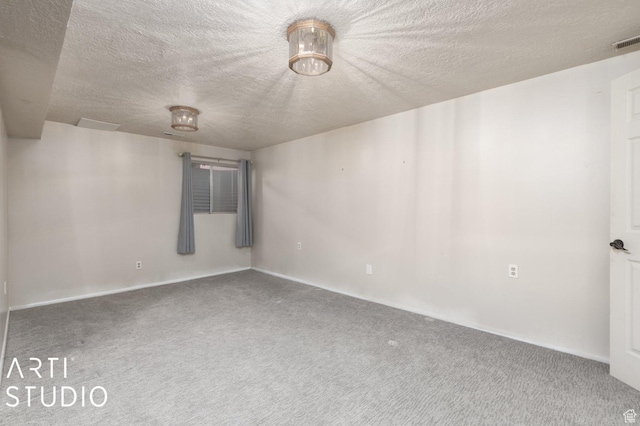 1314 E 1990 S, Ogden, UT 84401 - spare room with a textured ceiling, baseboards, visible vents, and carpet floors