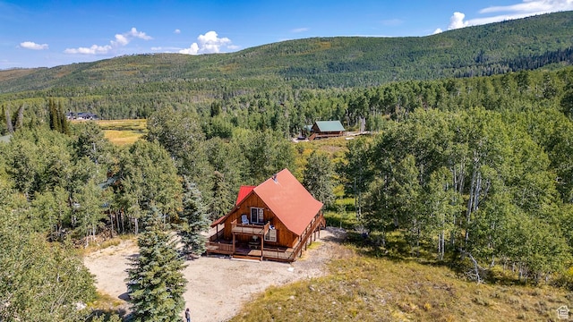 4571 Fawn Way, Heber City, UT 84032 - drone / aerial view featuring a mountain view and a forest view