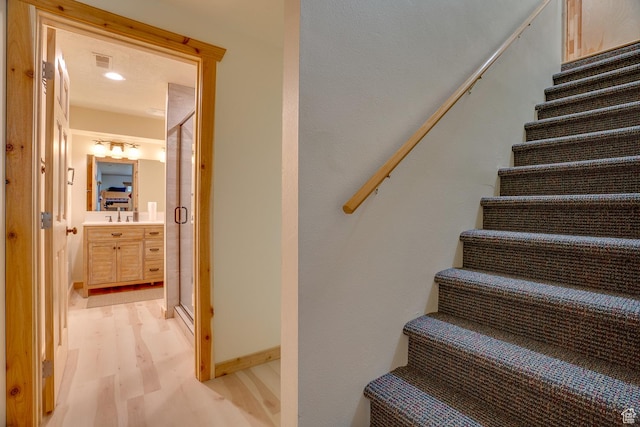 4571 Fawn Way, Heber City, UT 84032 - staircase featuring visible vents and wood finished floors