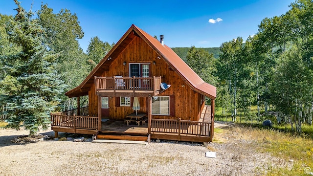 4571 Fawn Way, Heber City, UT 84032 - back of property with metal roof and a deck