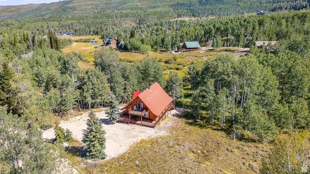 4571 Fawn Way, Heber City, UT 84032 - birds eye view of property featuring a wooded view