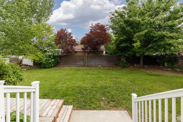 3391 W 1125 N, Layton, UT 84040 - view of yard with a wooden deck