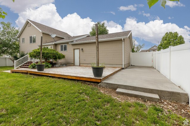 3391 W 1125 N, Layton, UT 84040 - back of property featuring a deck