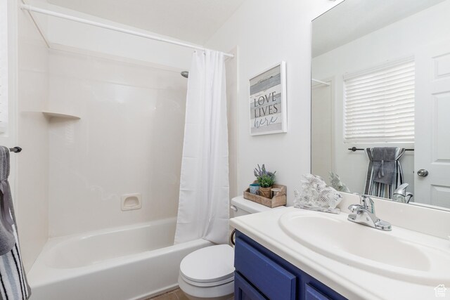 3391 W 1125 N, Layton, UT 84040 - full bath featuring toilet, shower / bath combo with shower curtain, and vanity