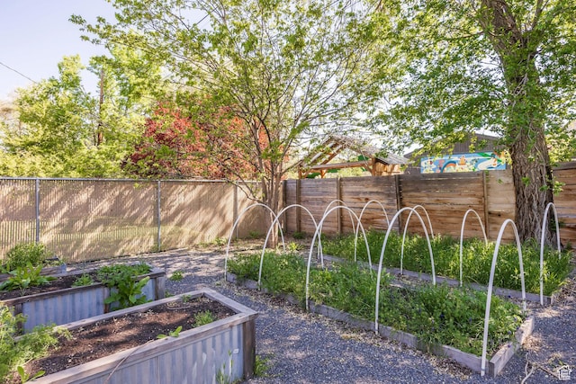 1991 S 800 E, Salt Lake City, UT 84105 - view of yard with a fenced backyard and a vegetable garden