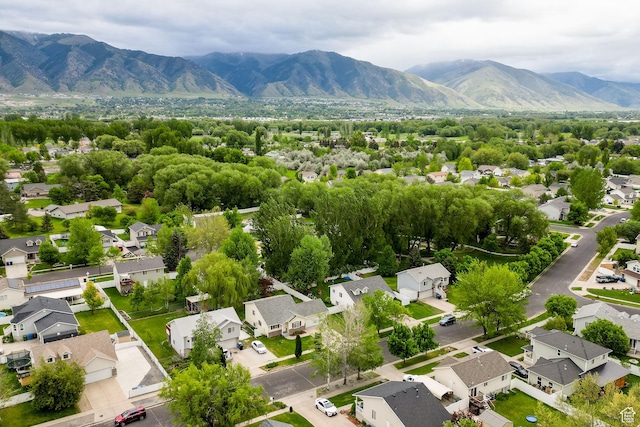736 Majestic Dr, Logan, UT 84321 - aerial perspective of suburban area featuring a mountain backdrop