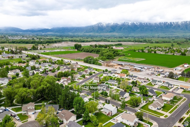 736 Majestic Dr, Logan, UT 84321 - aerial perspective of suburban area with a mountainous background