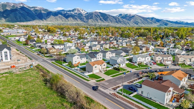 251 Sunstone Cir, Logan, UT 84321 - birds eye view of property with a mountain view and a residential view