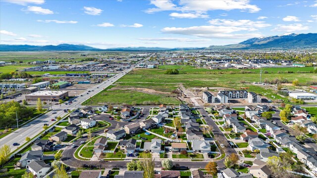 251 Sunstone Cir, Logan, UT 84321 - drone / aerial view with a residential view and a mountain view