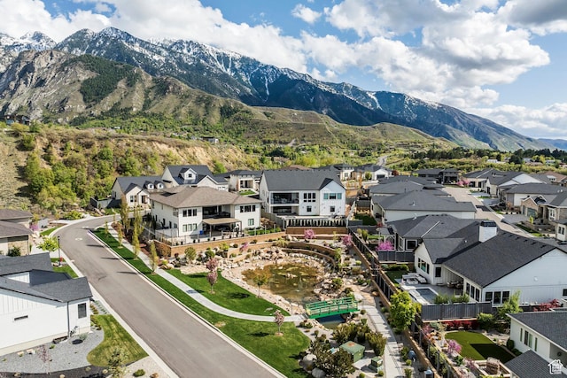 9293 S Regatta Ln, Cottonwood Heights, UT 84093 - bird's eye view featuring a residential view and a mountain view