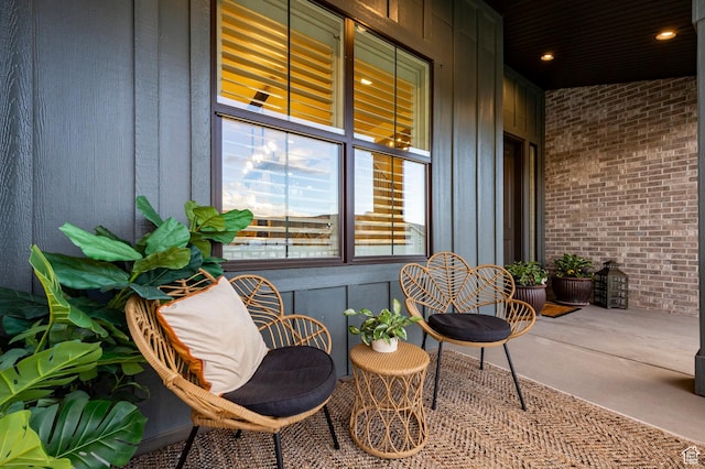 view of patio / terrace with a porch