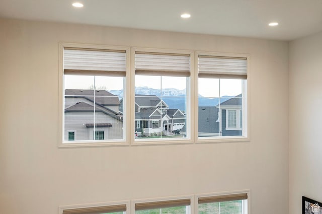 detailed view of recessed lighting