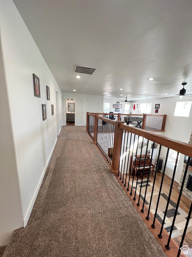 954 N 280 E, Elsinore, UT 84724 - hall with visible vents, baseboards, and recessed lighting