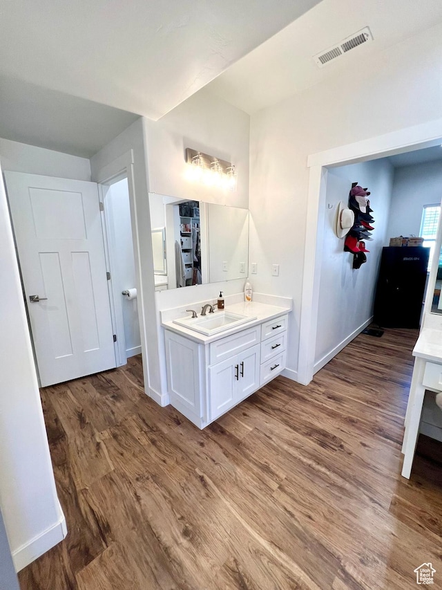 954 N 280 E, Elsinore, UT 84724 - interior space featuring visible vents, wood finished floors, baseboards, and a sink