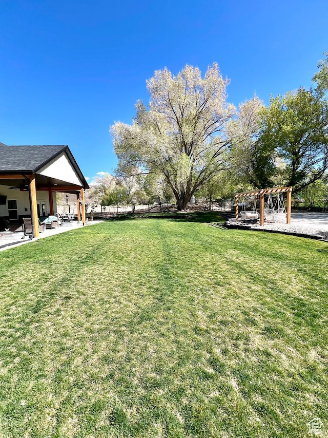 954 N 280 E, Elsinore, UT 84724 - view of yard featuring a pergola and a patio area