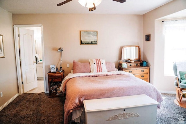 1478 S 4200 W, Cedar City, UT 84720 - carpeted bedroom with baseboards and a ceiling fan