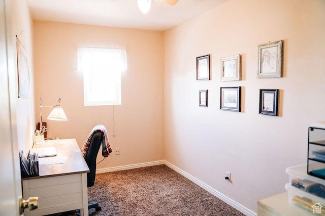 1478 S 4200 W, Cedar City, UT 84720 - carpeted office space with baseboards and a ceiling fan