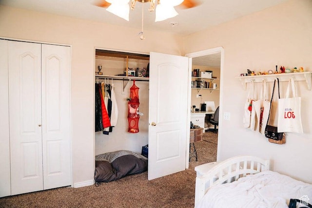 1478 S 4200 W, Cedar City, UT 84720 - bedroom featuring two closets, a ceiling fan, and carpet floors