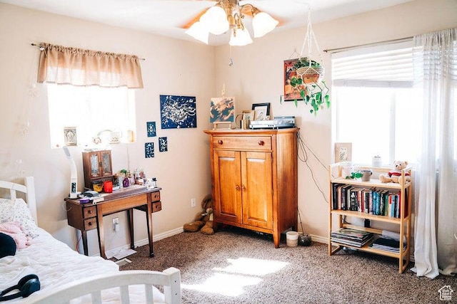 1478 S 4200 W, Cedar City, UT 84720 - carpeted bedroom featuring baseboards and multiple windows