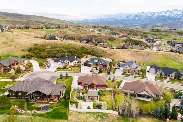 3440 Greenfield Cir, Mountain Green, UT 84050 - bird's eye view featuring a residential view and a mountain view