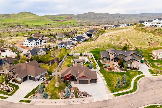 3440 Greenfield Cir, Mountain Green, UT 84050 - drone / aerial view featuring a mountain view and a residential view