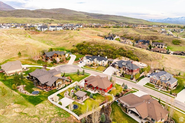 3440 Greenfield Cir, Mountain Green, UT 84050 - bird's eye view with a residential view and a mountain view