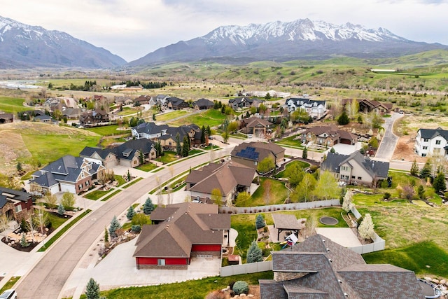 3440 Greenfield Cir, Mountain Green, UT 84050 - drone / aerial view with a mountain view and a residential view