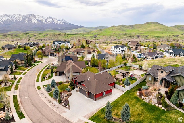 3440 Greenfield Cir, Mountain Green, UT 84050 - drone / aerial view with a mountain view and a residential view