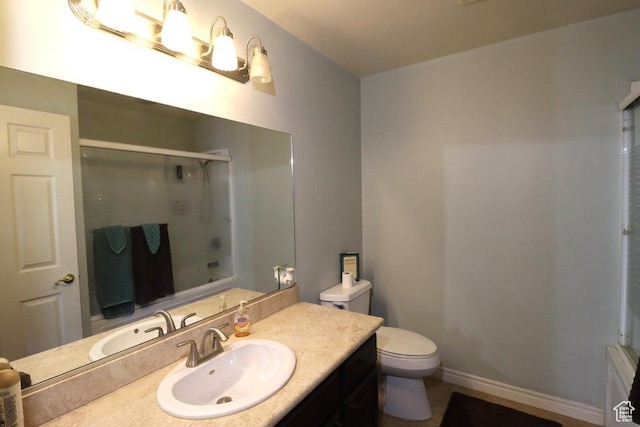 2304 S 11900 W, Cedar City, UT 84720 - full bathroom with vanity, toilet, an enclosed shower, and baseboards