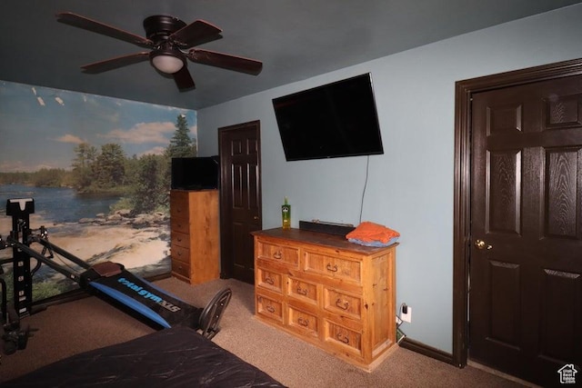 2304 S 11900 W, Cedar City, UT 84720 - bedroom with ceiling fan and carpet flooring