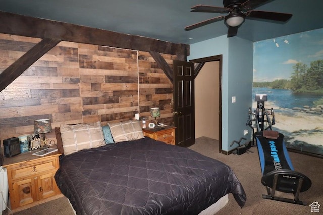 2304 S 11900 W, Cedar City, UT 84720 - bedroom featuring carpet flooring and a ceiling fan