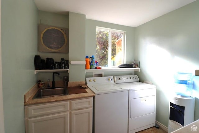 2304 S 11900 W, Cedar City, UT 84720 - laundry area with cabinet space, a sink, and washer and clothes dryer