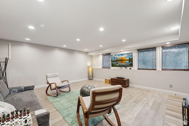 7515 Stagecoach Dr, Park City, UT 84098 - living area with recessed lighting and light wood-type flooring