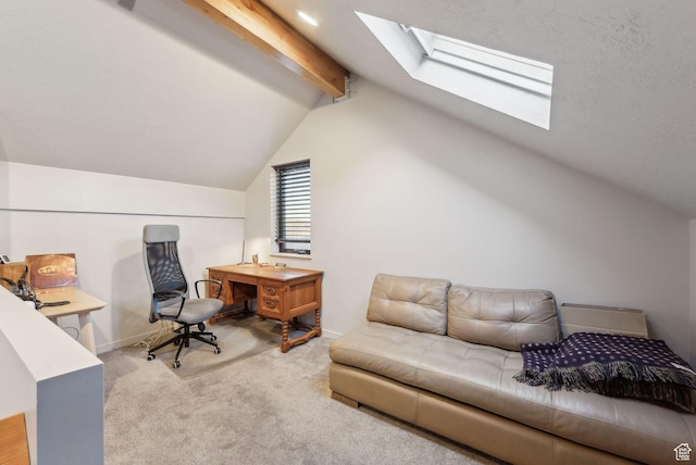 7515 Stagecoach Dr, Park City, UT 84098 - carpeted home office featuring a skylight