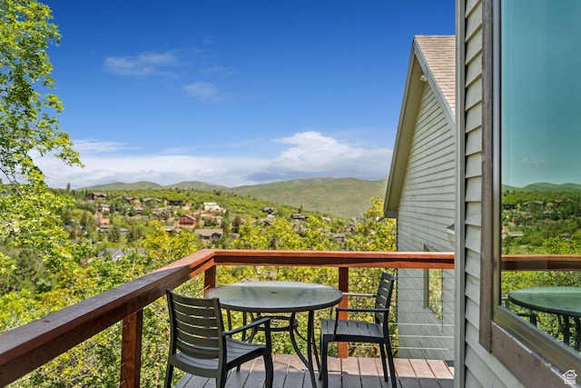 7515 Stagecoach Dr, Park City, UT 84098 - balcony with a mountain view and outdoor dining area