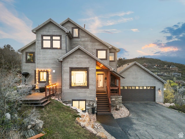 7515 Stagecoach Dr, Park City, UT 84098 - view of front of property featuring a wooden deck