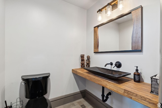 7515 Stagecoach Dr, Park City, UT 84098 - half bath with a sink and toilet
