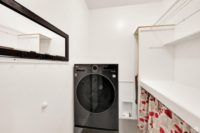 10557 S Pipestone Way S, Jordan, UT 84009 - laundry room with washer / dryer, laundry area, and tile patterned floors