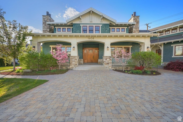 1608 W 1970 N, Provo, UT 84604 - craftsman inspired home with a porch and a chimney