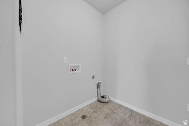 282 W 605 N Unit 307, Centerville, UT 84014 - laundry room with laundry area, hookup for an electric dryer, light tile patterned floors, washer hookup, and baseboards