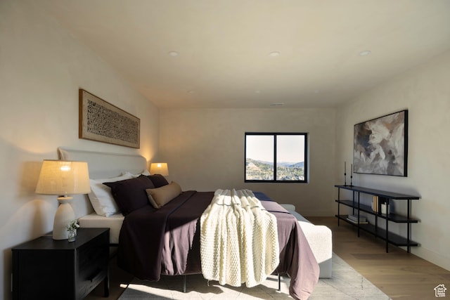7370 N Buckboard Dr, Park City, UT 84098 - bedroom featuring baseboards, recessed lighting, and wood finished floors