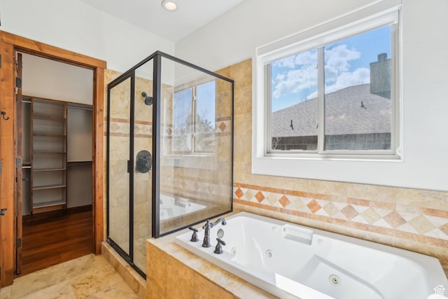 12221 Ross Creek Dr Unit 137, Kamas, UT 84036 - bathroom featuring a stall shower and a whirlpool tub