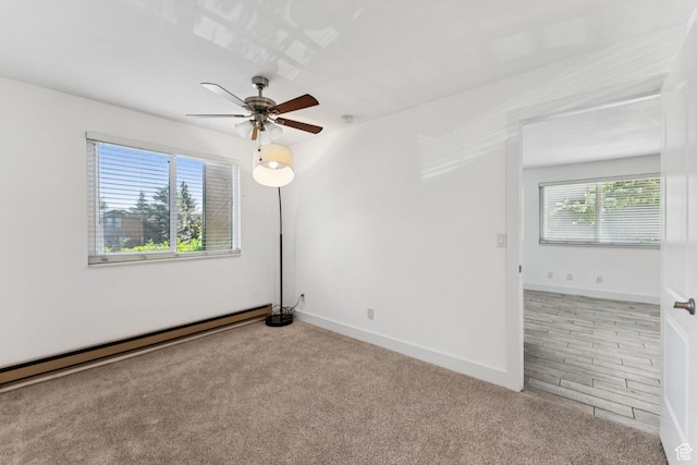 2025 Canyons Resort Dr Unit D4, Park City, UT 84098 - carpeted spare room with baseboard heating and a ceiling fan