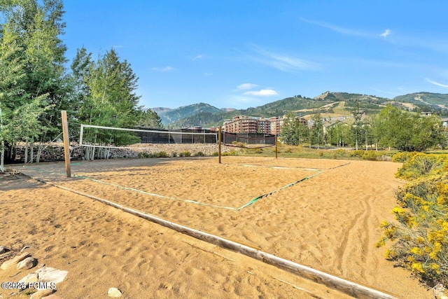 2025 Canyons Resort Dr Unit D4, Park City, UT 84098 - view of property's community with a mountain view and volleyball court