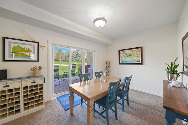 384 N Cottage Creek Ct W, Midway, UT 84049 - dining area with carpet flooring and baseboards
